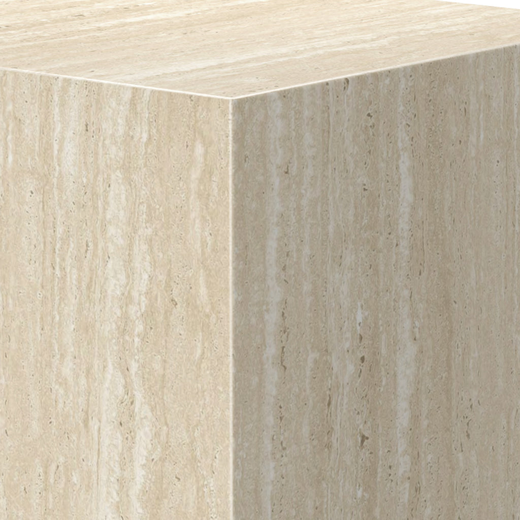 Artemis Square Accent Table (Travertine)