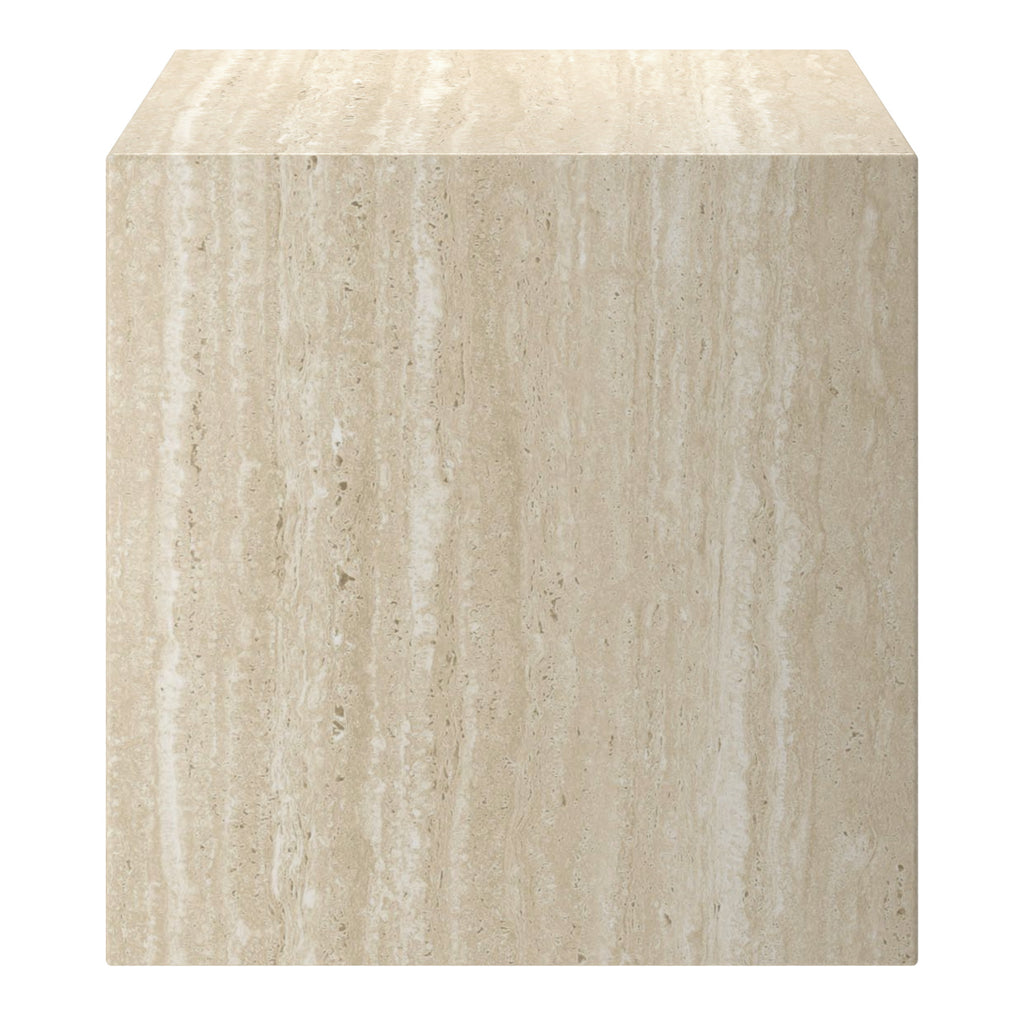 Artemis Square Accent Table (Travertine)