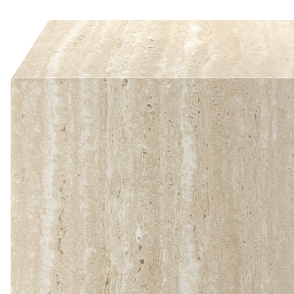 Artemis Square Accent Table (Travertine)