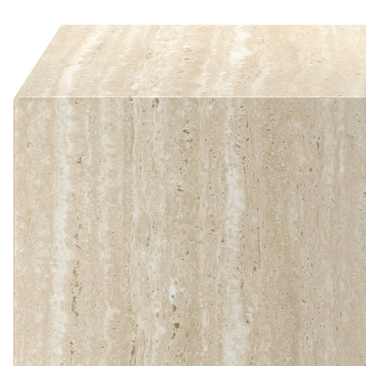 Artemis Square Accent Table (Travertine)
