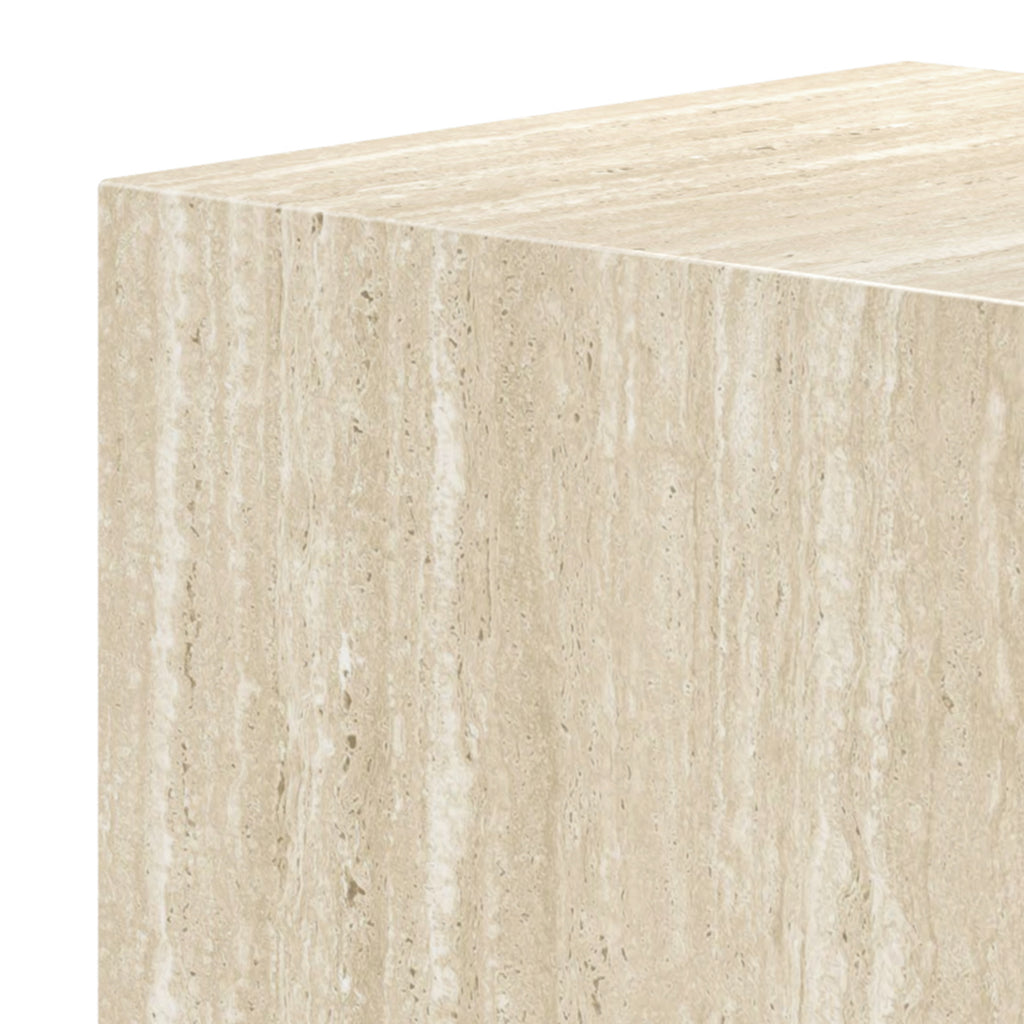 Artemis Square Accent Table (Travertine)