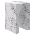 Atticus Square Accent Table (Bulgari White)
