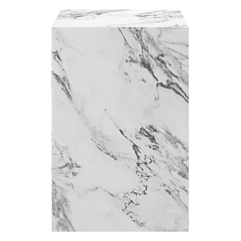 Atticus Square Accent Table (Bulgari White)