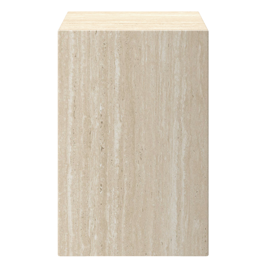 Atticus Square Accent Table (Travertine)