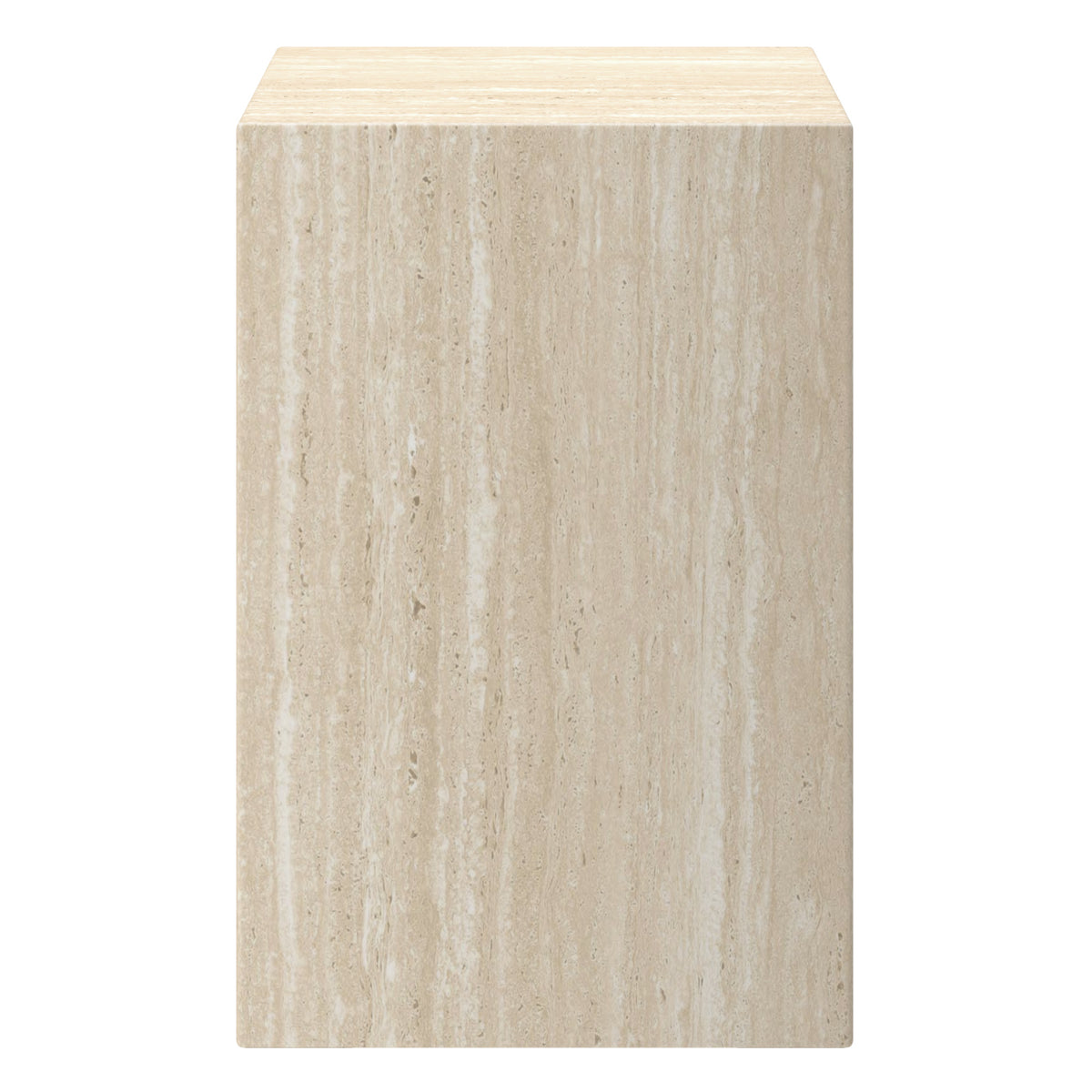 Atticus Square Accent Table (Travertine)