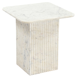 Table d'appoint carrée Roland (Blanc)