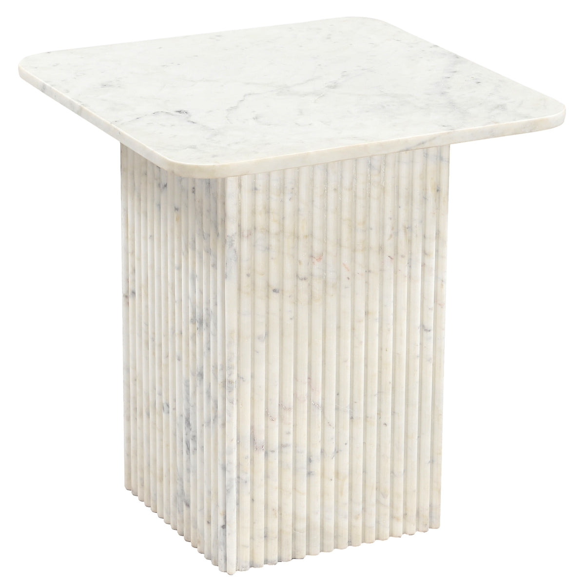 Roland Square Accent Table (White)