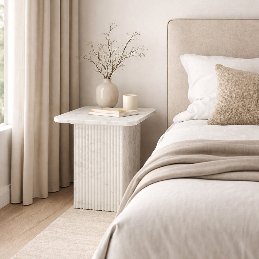 Roland Square Accent Table (White)