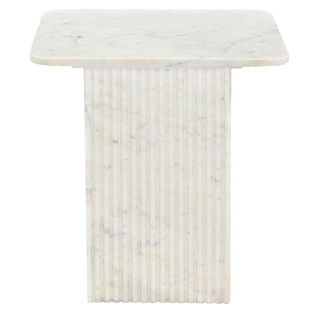 Roland Square Accent Table (White)