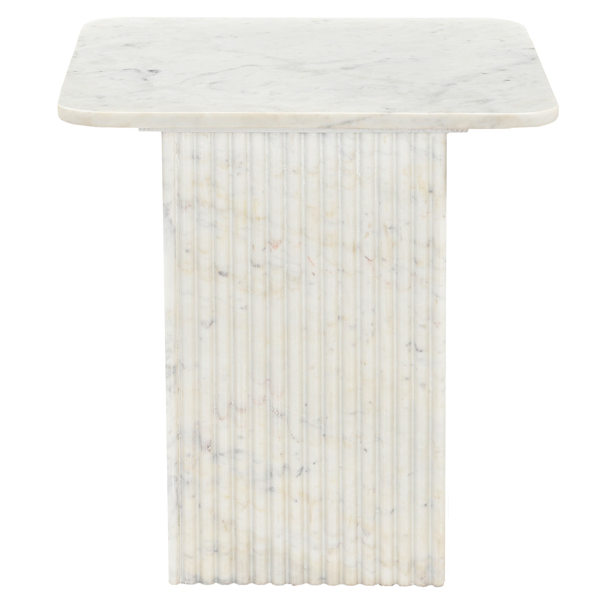 Roland Square Accent Table (White)