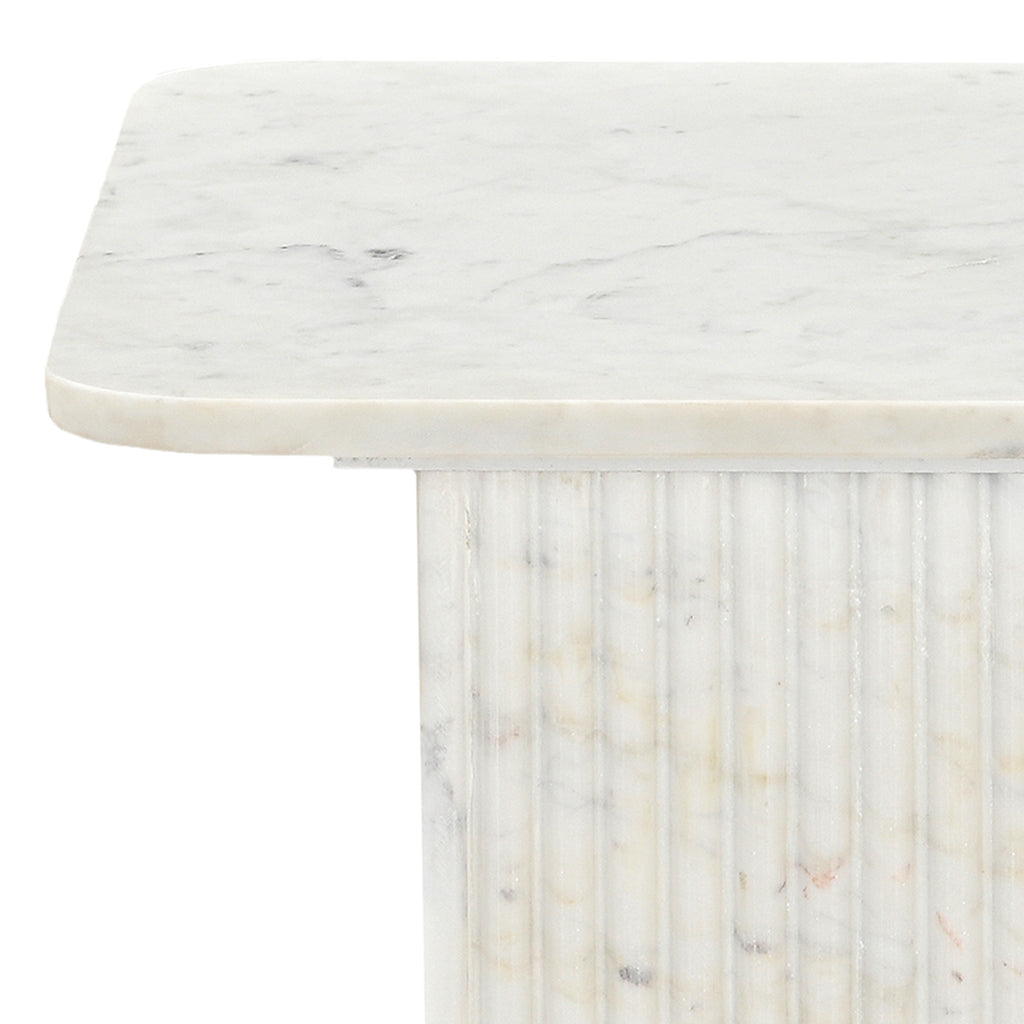 Roland Square Accent Table (White)
