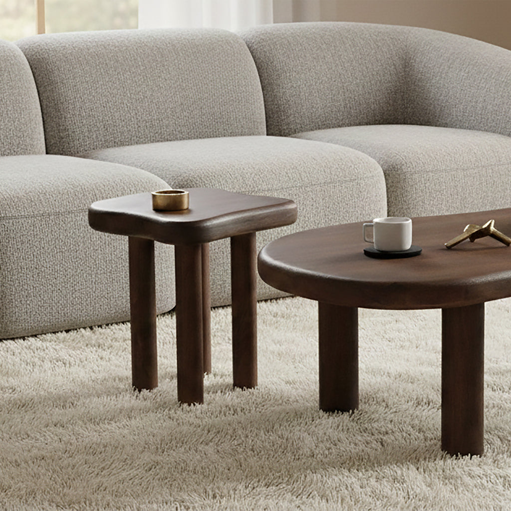 Zaloa Organic Accent Table (Dark Walnut)