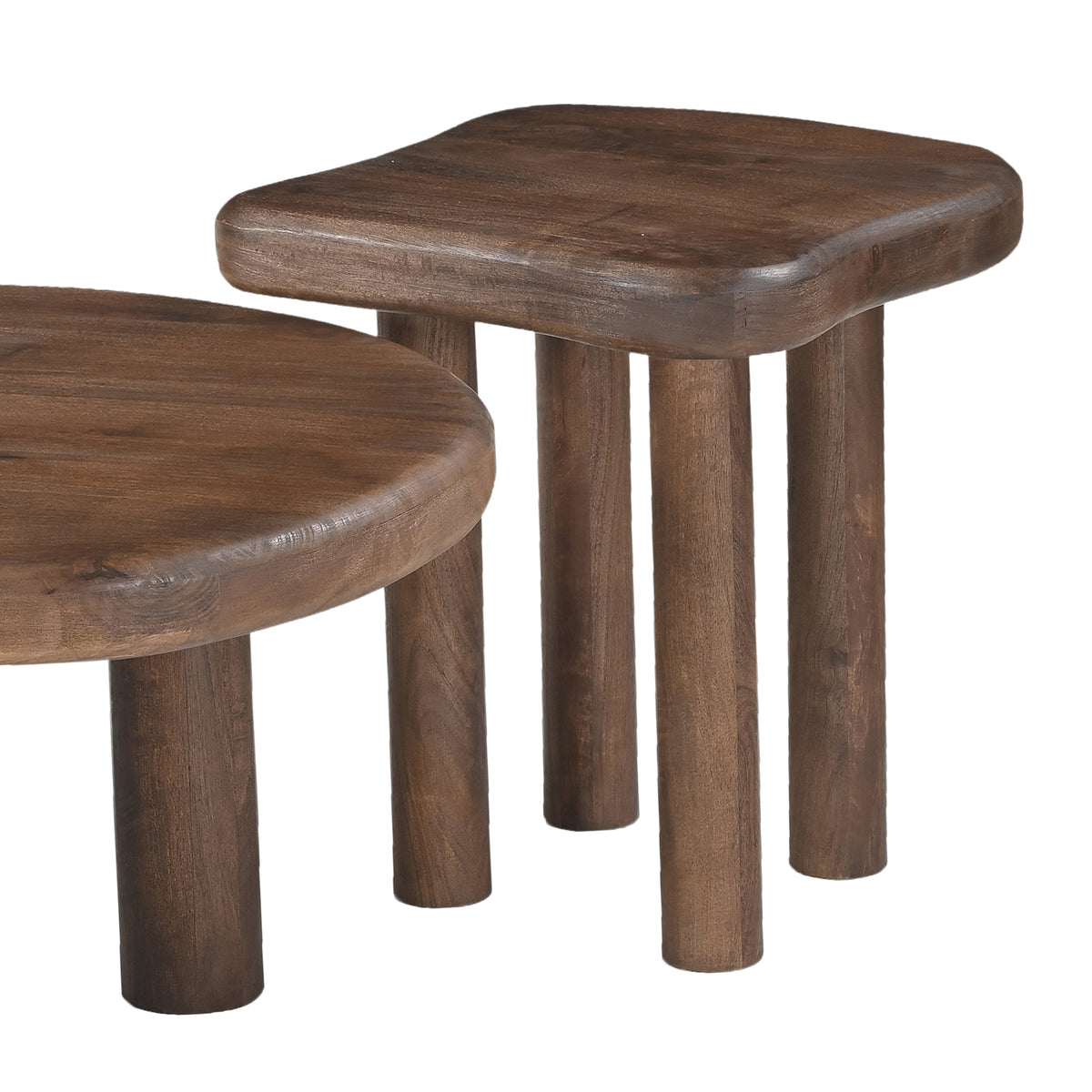 Zaloa Organic Accent Table (Dark Walnut)
