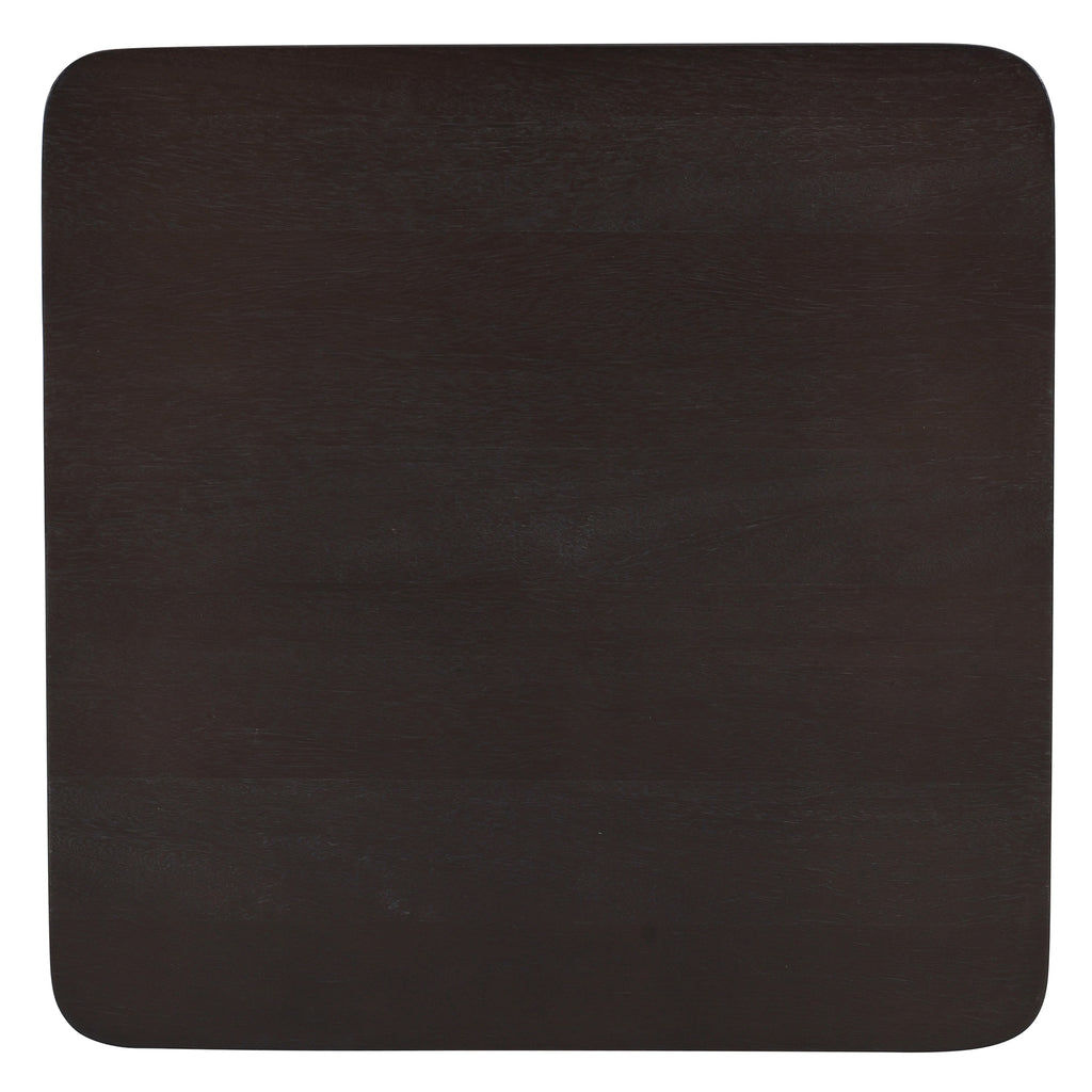 Merano Square Accent Table (Mocha and Walnut)
