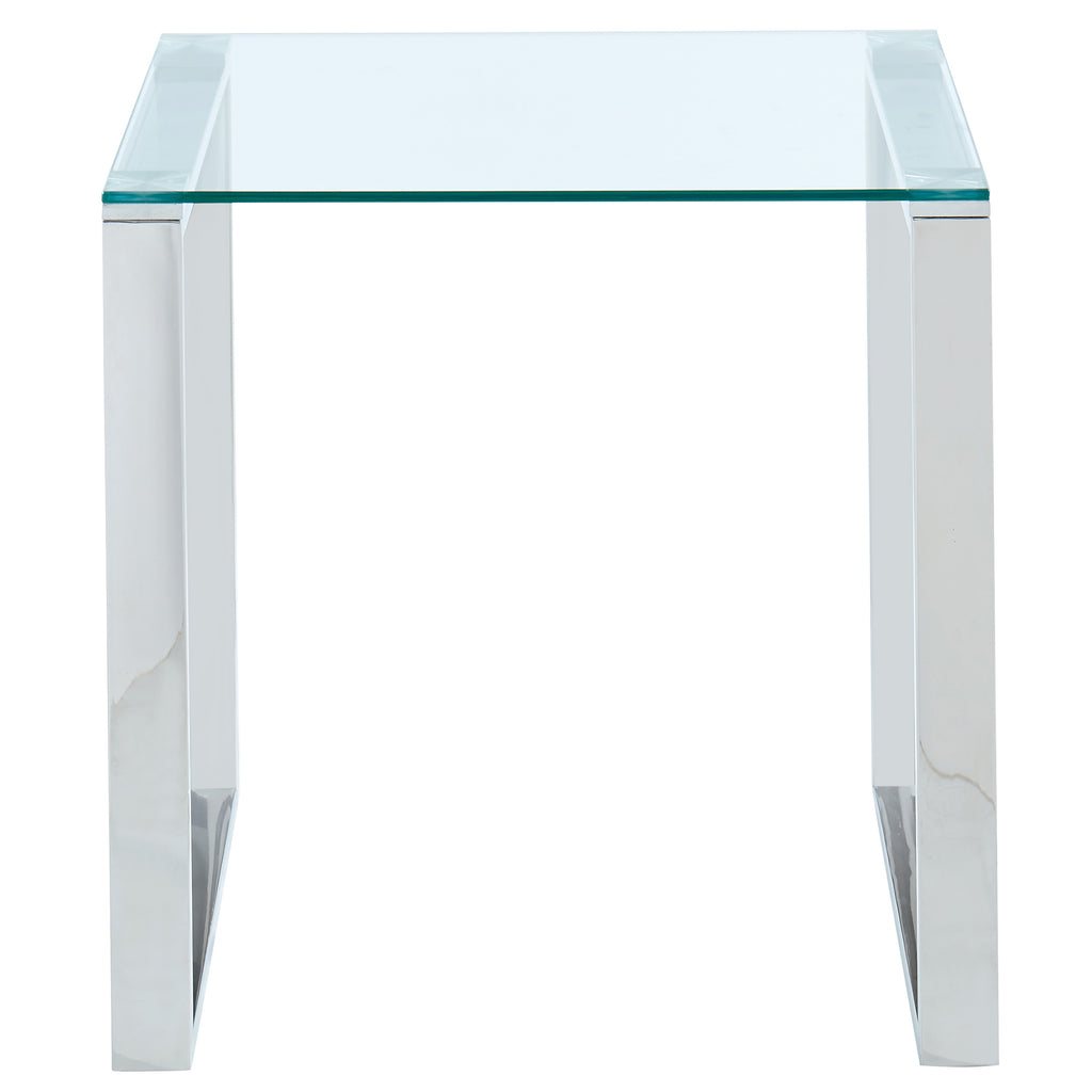 Zevon Accent Table (Silver)