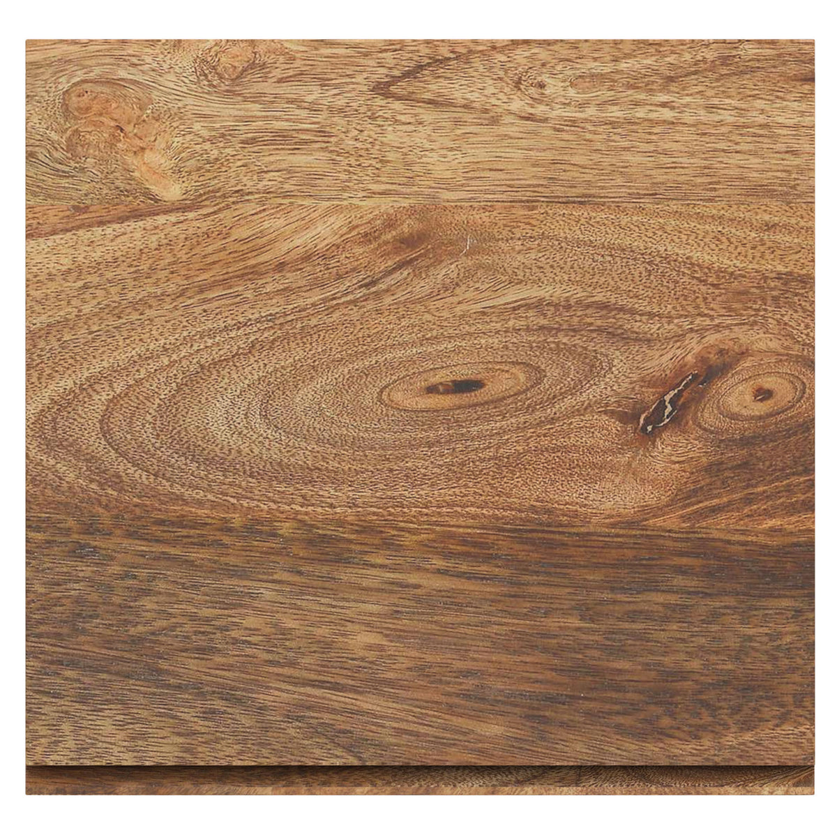 Ojas Accent Table (Natural Burnt and Black)