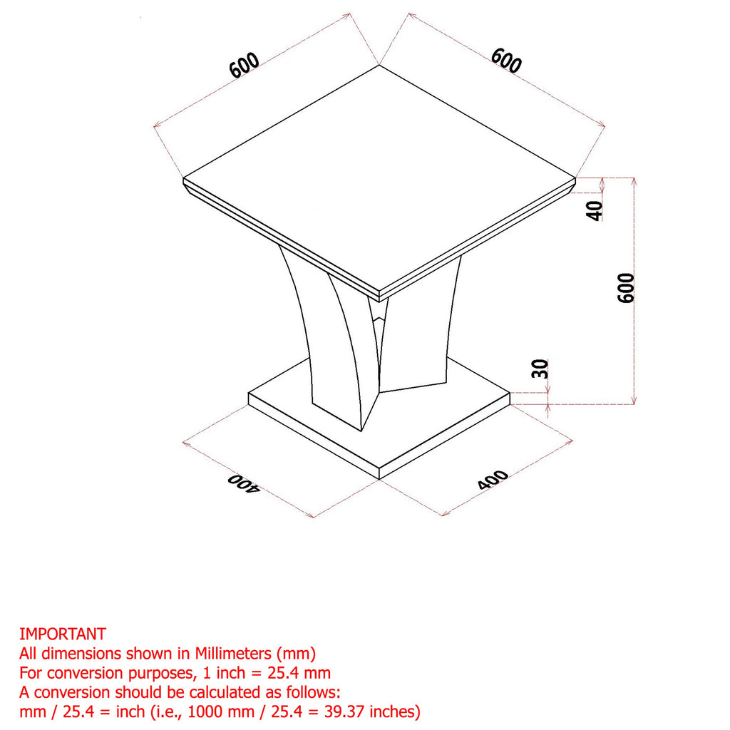Napoli Accent Table (Light Grey)