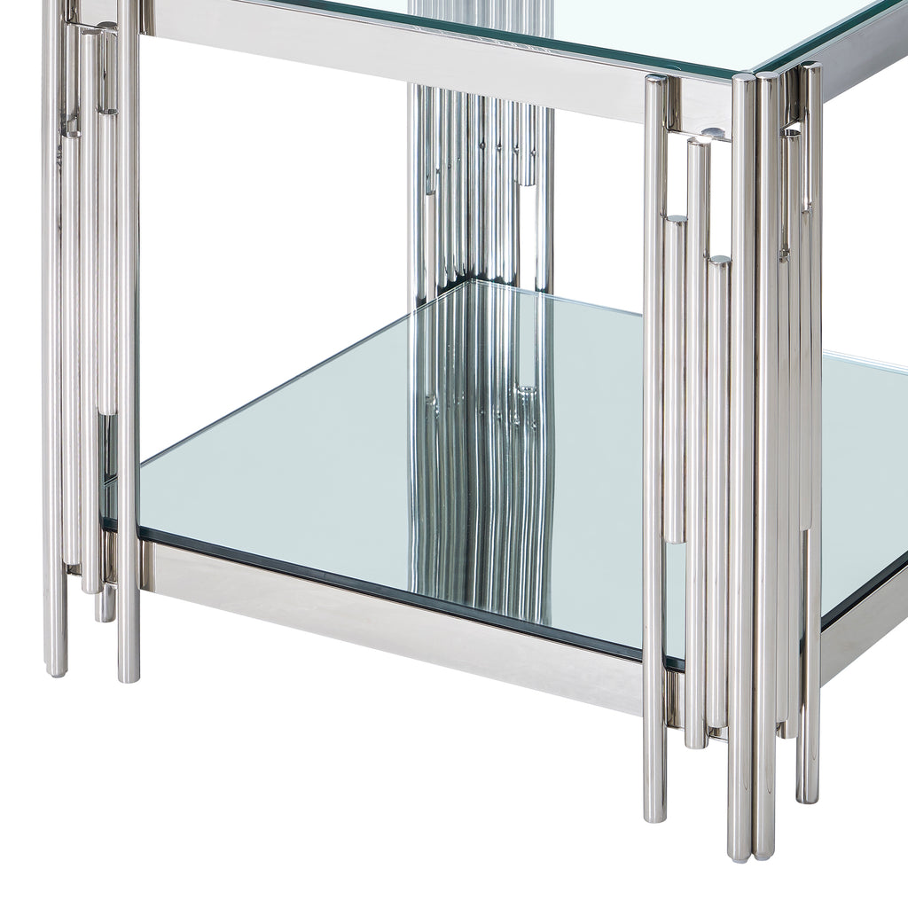 Estrel Large Accent Table (Silver)