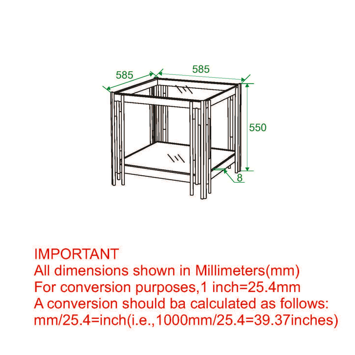 Estrel Large Accent Table (Silver)