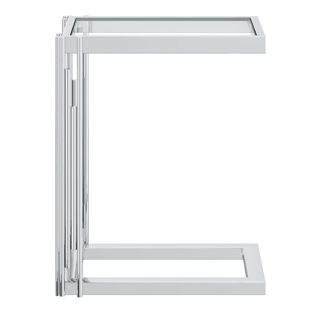 Estrel Small Accent Table (Silver)
