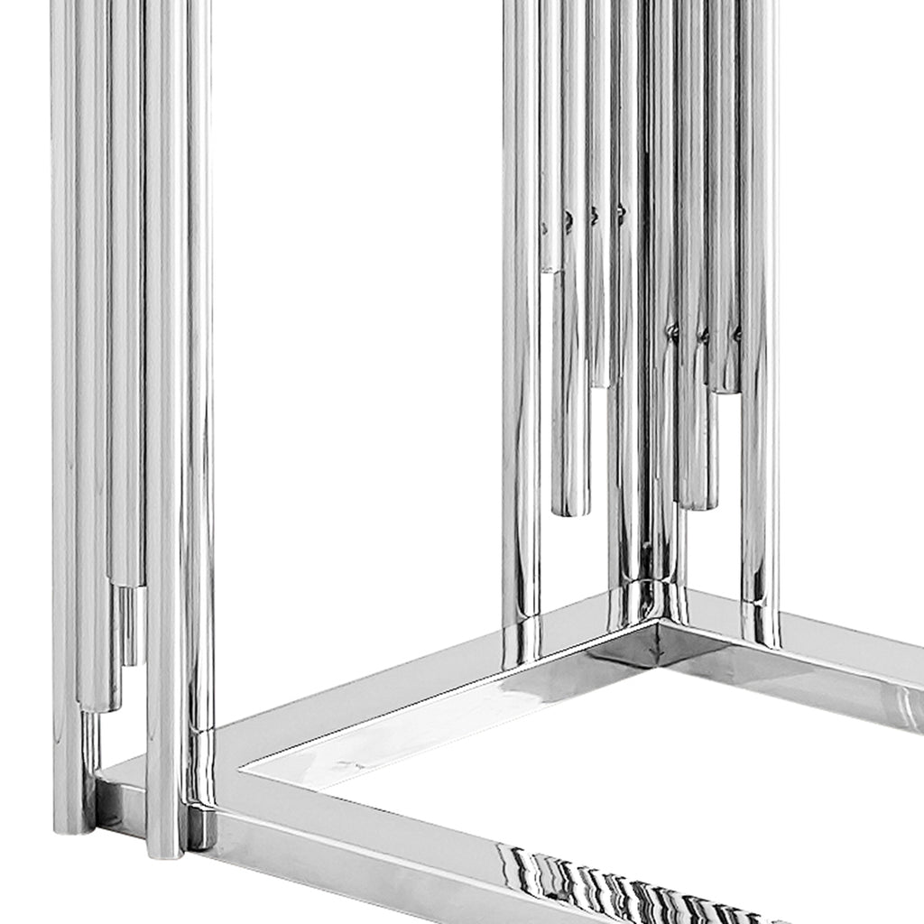 Estrel Small Accent Table (Silver)