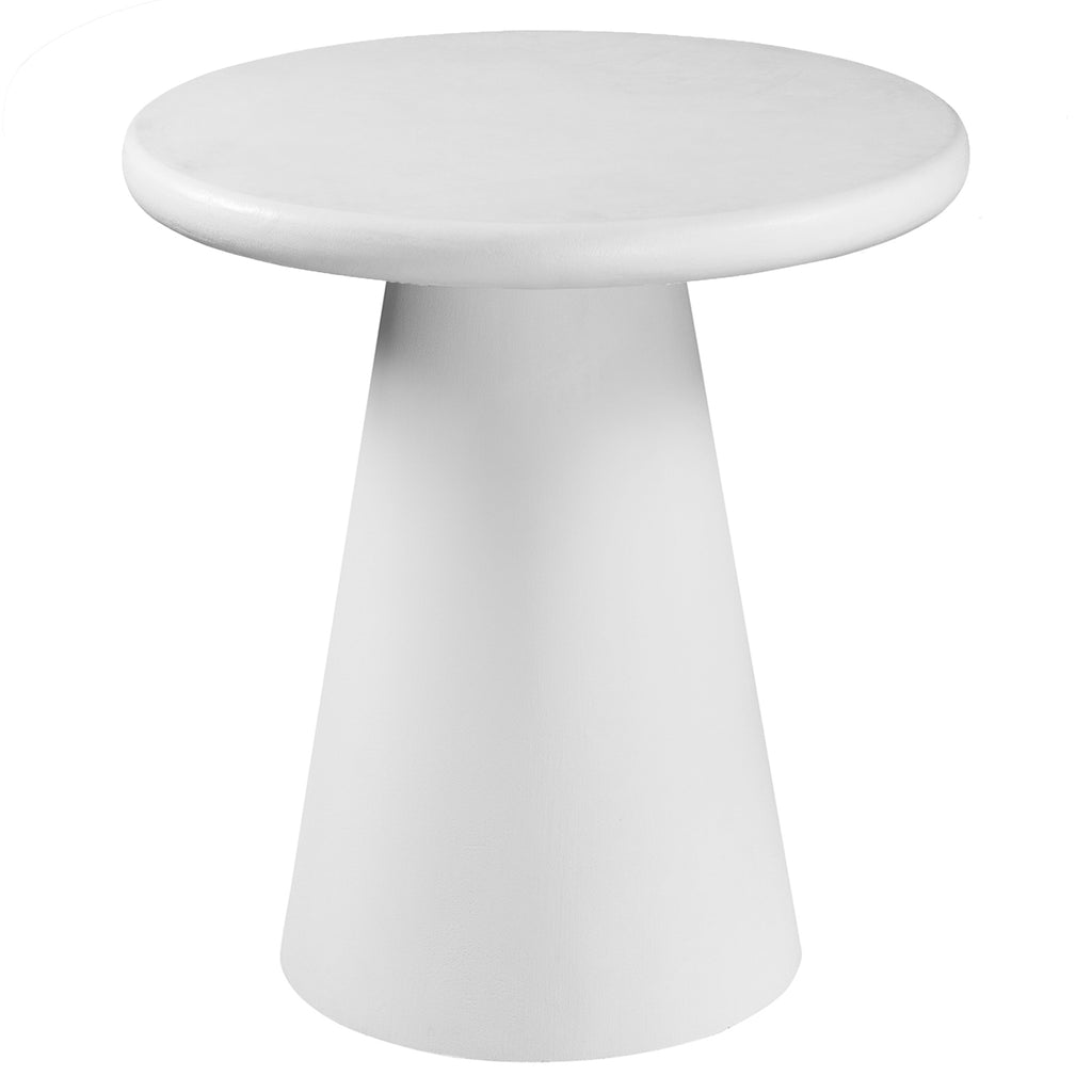 Galio Round Accent Table (White)