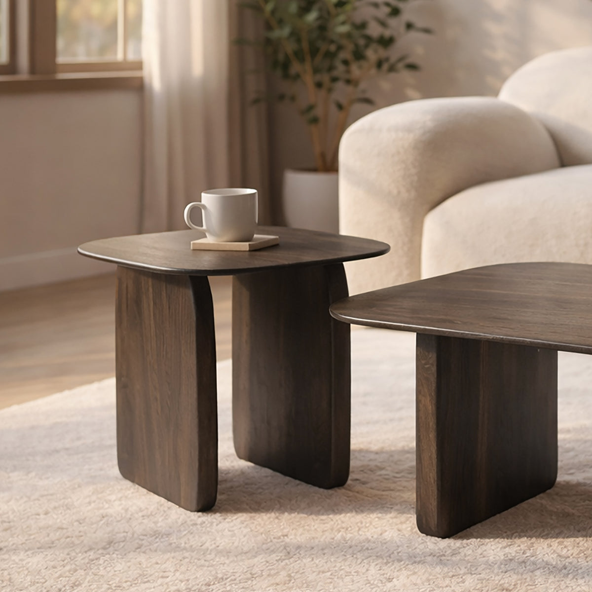 Bazul Organic Accent Table (Mocha)