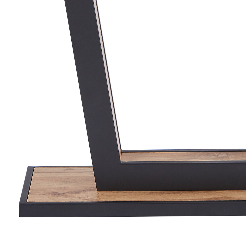 Forna Console Table, 43.5″ (Natural and Black)