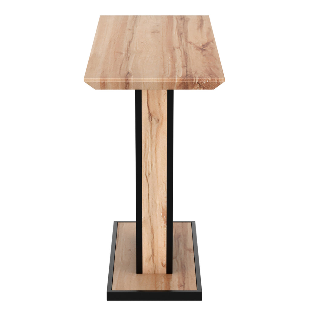 Forna Console Table, 43.5″ (Natural and Black)