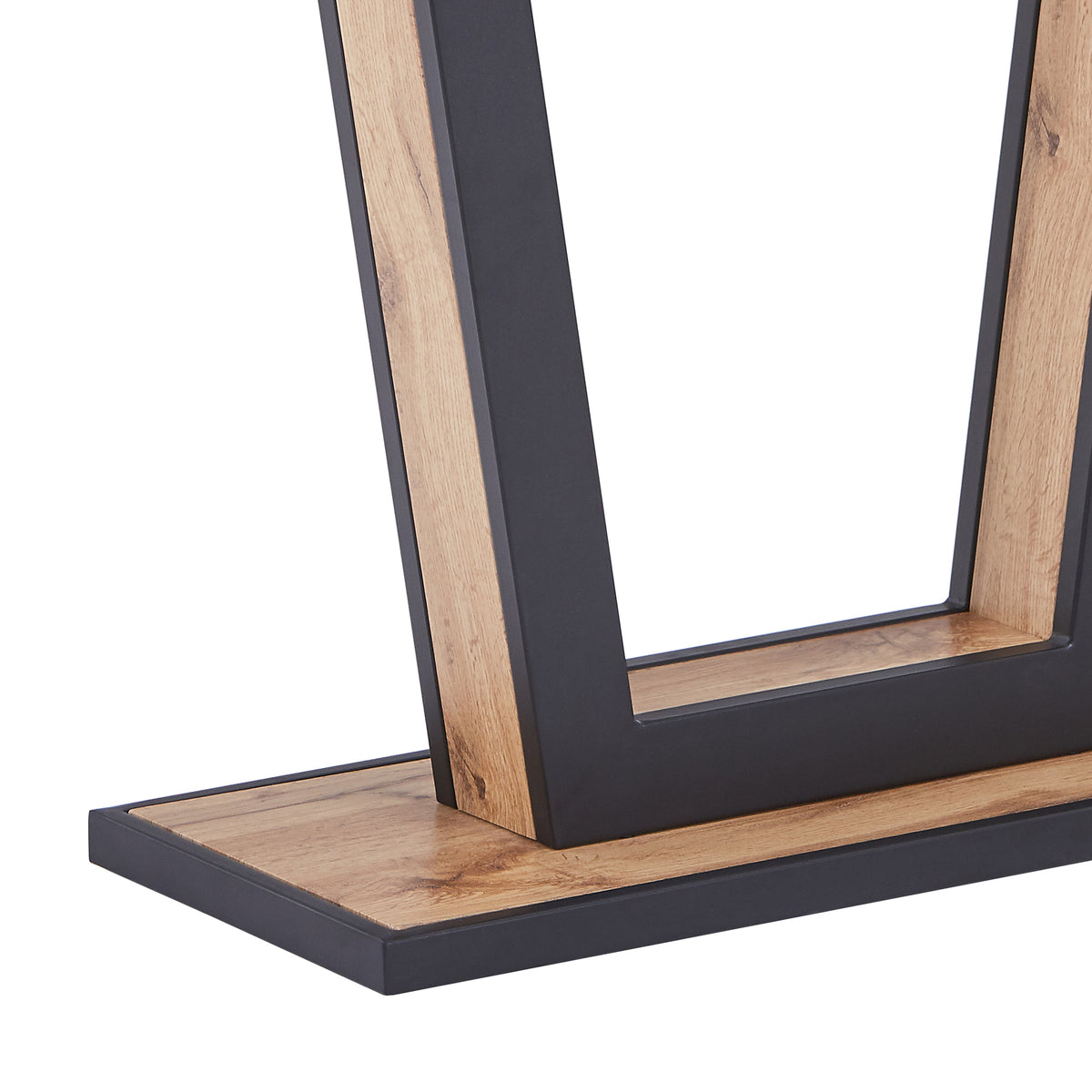 Forna Console Table, 43.5″ (Natural and Black)