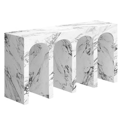 Atticus Console Table, 59″ (Bulgari White)
