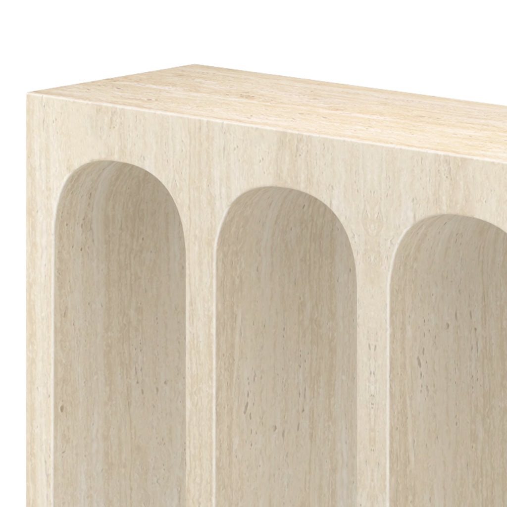 Atticus Console Table, 59″ (Travertine)
