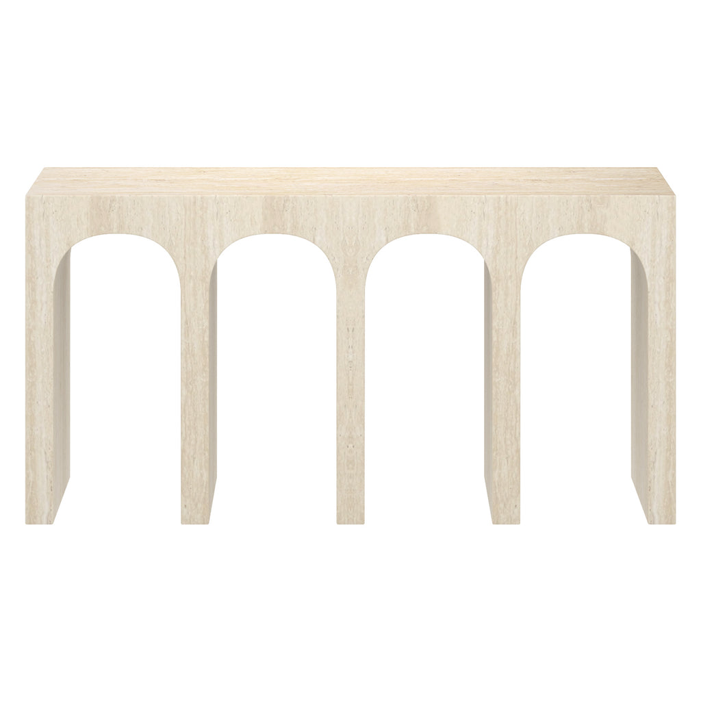 Atticus Console Table, 59″ (Travertine)