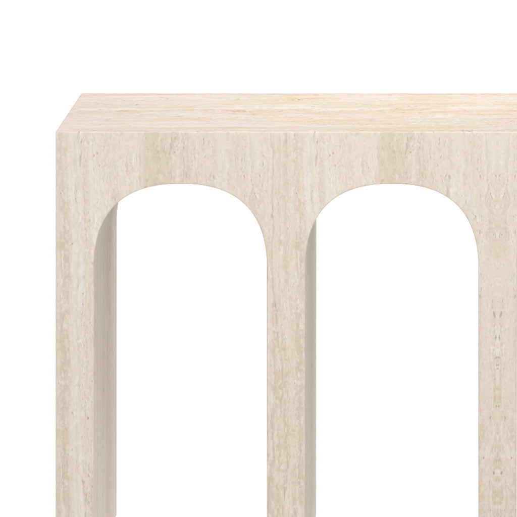 Atticus Console Table, 59″ (Travertine)
