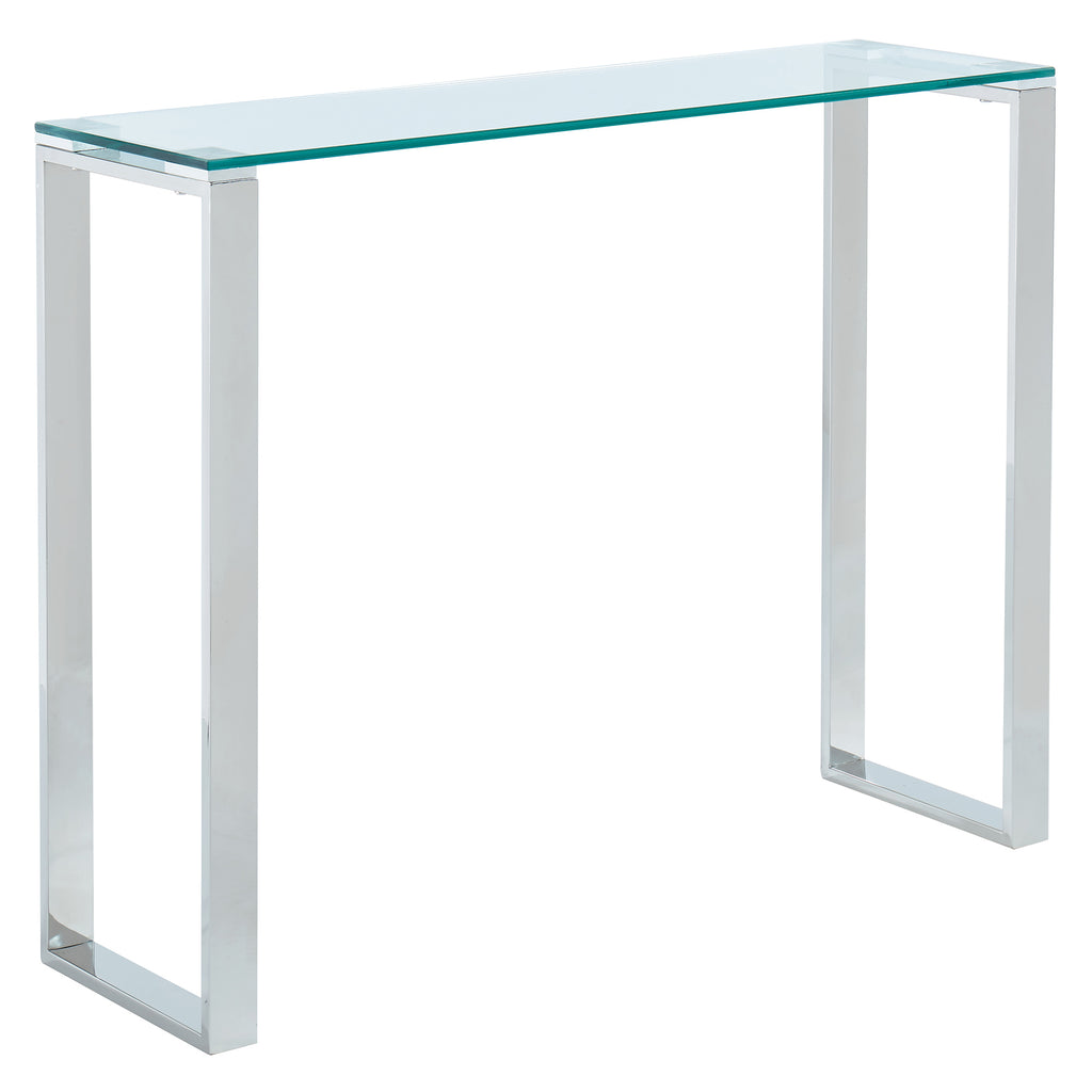 Zevon Console and Desk, 39.5″ (Silver)