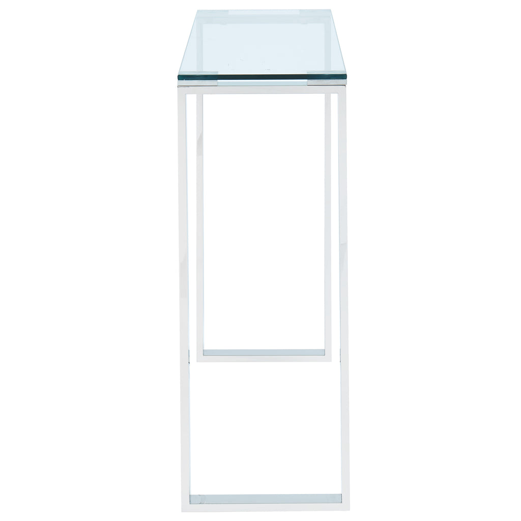 Zevon Console and Desk, 39.5″ (Silver)