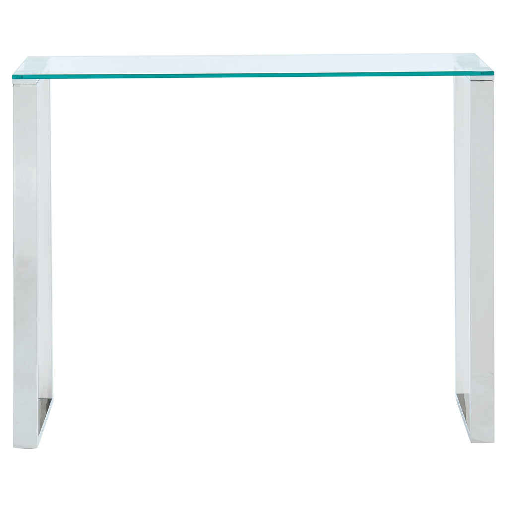 Zevon Console and Desk, 39.5″ (Silver)