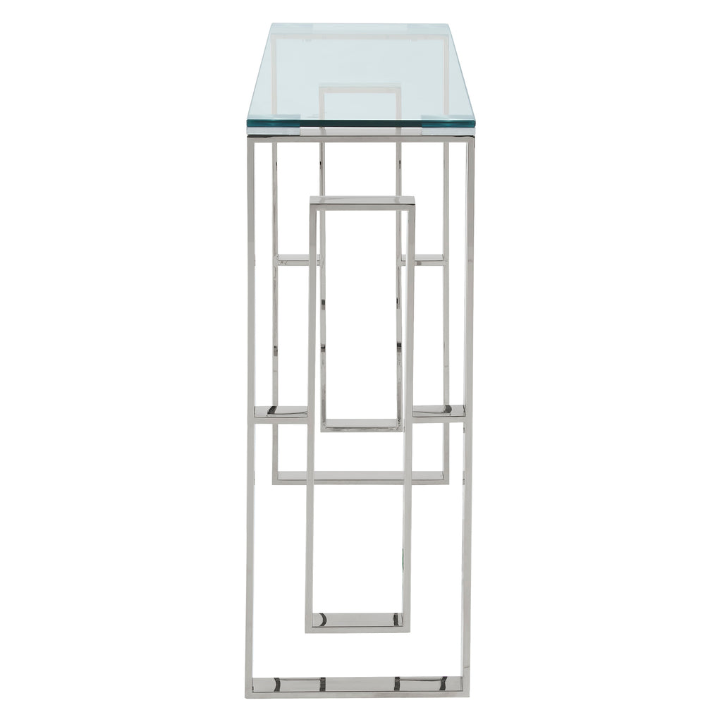 Eros Console and Desk, 39.5″ (Silver)