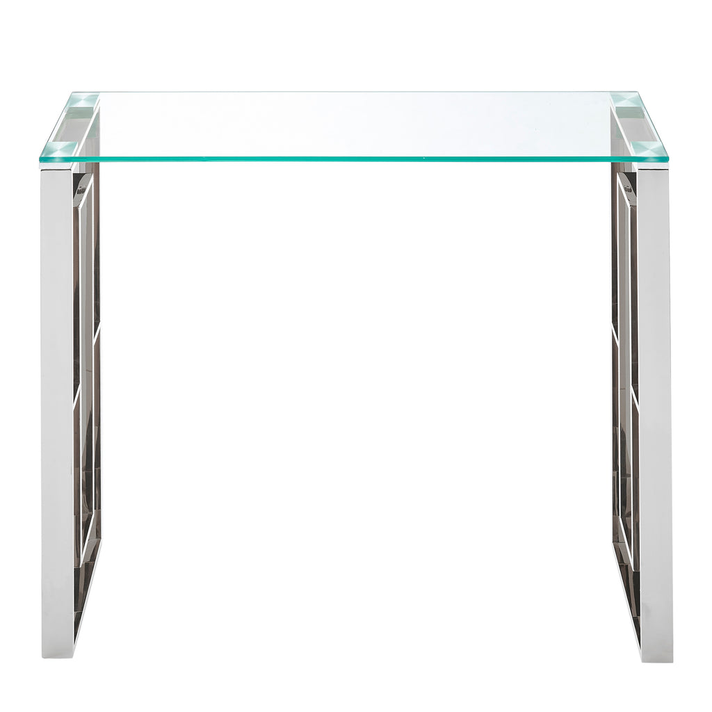 Eros Console and Desk, 39.5″ (Silver)
