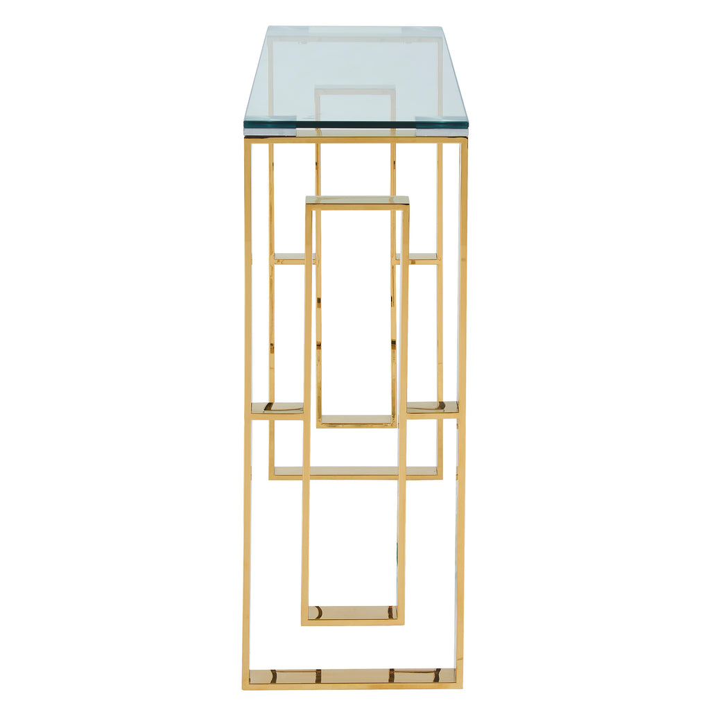 Eros Console and Desk, 39.5″ (Gold)