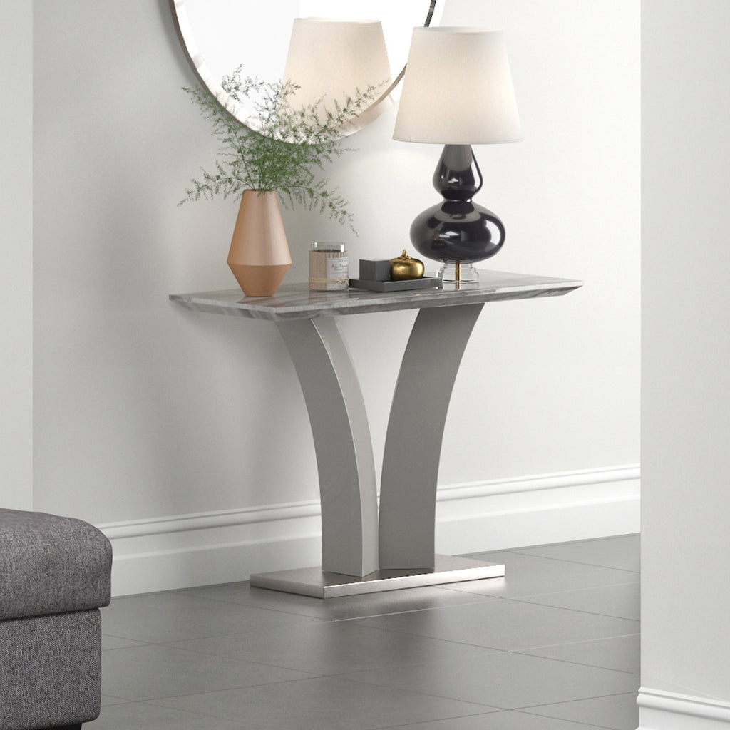 Napoli Console Table, 43.5″ (Light Grey)