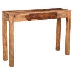 Idris Console and Desk, 42″ (Dark Sheesham)
