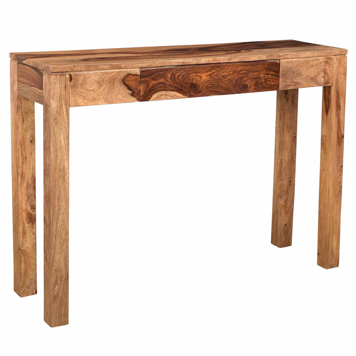 Idris Console and Desk, 42″ (Dark Sheesham)