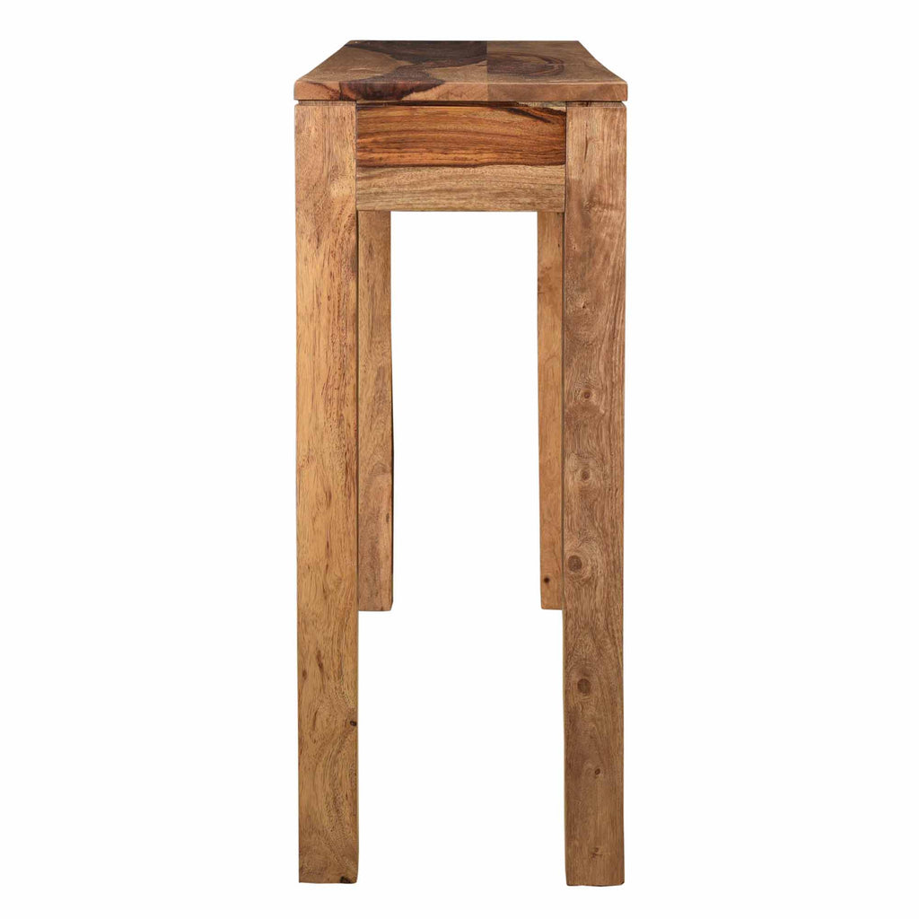 Idris Console and Desk, 42″ (Dark Sheesham)