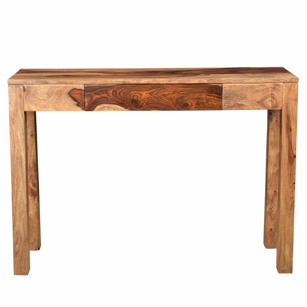 Idris Console and Desk, 42″ (Dark Sheesham)