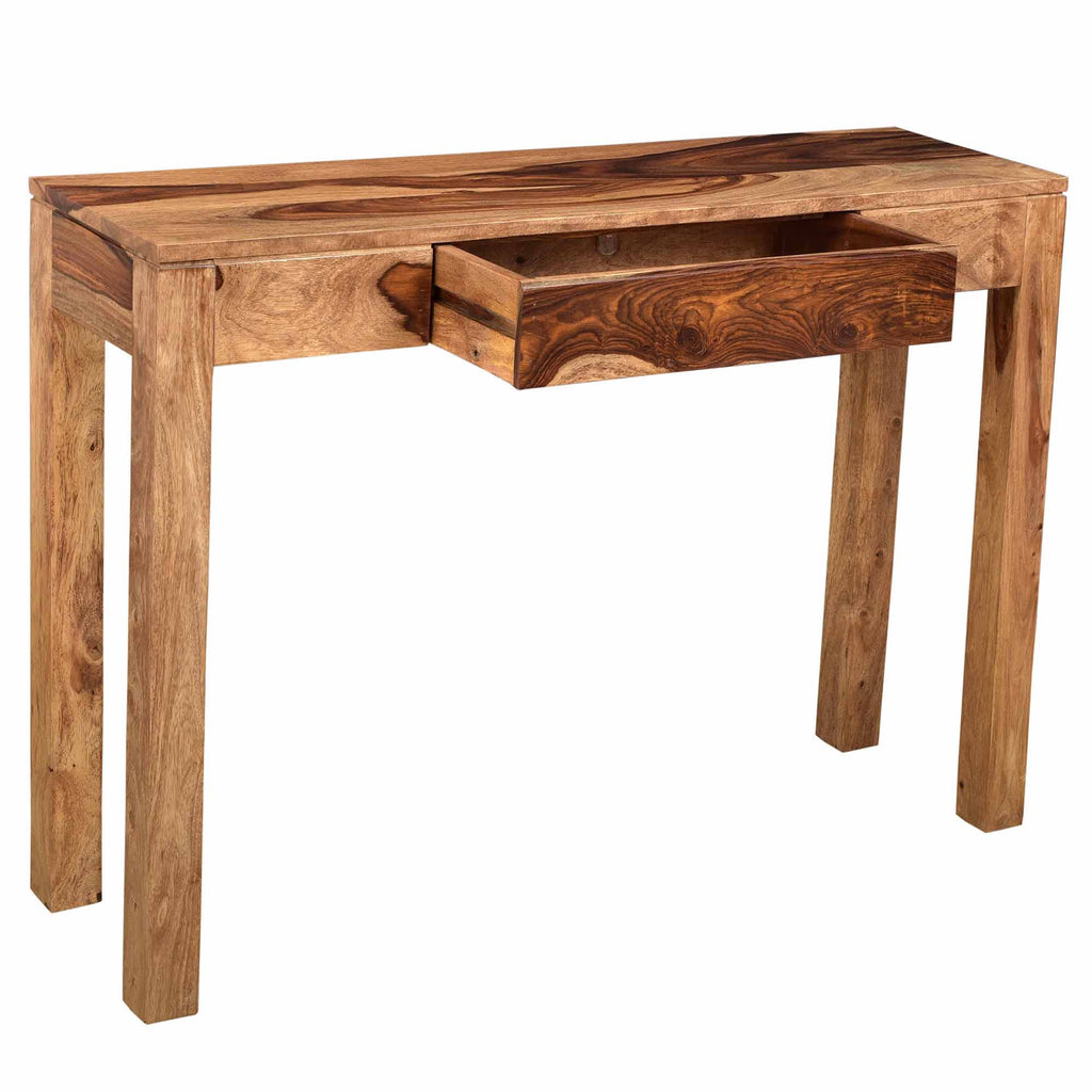Idris Console and Desk, 42″ (Dark Sheesham)