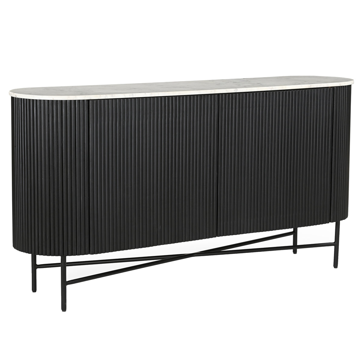 Reyna Sideboard, 57″ (Black and White)
