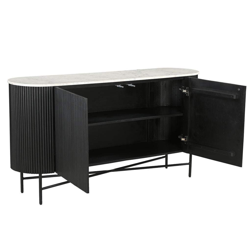 Reyna Sideboard, 57″ (Black and White)