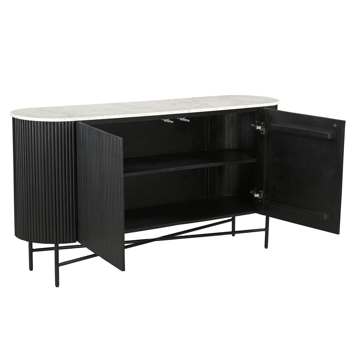 Reyna Sideboard, 57″ (Black and White)