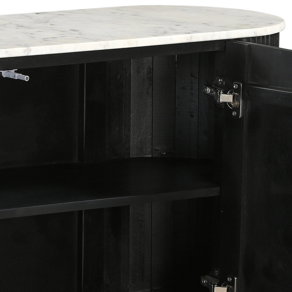 Reyna Sideboard, 57″ (Black and White)